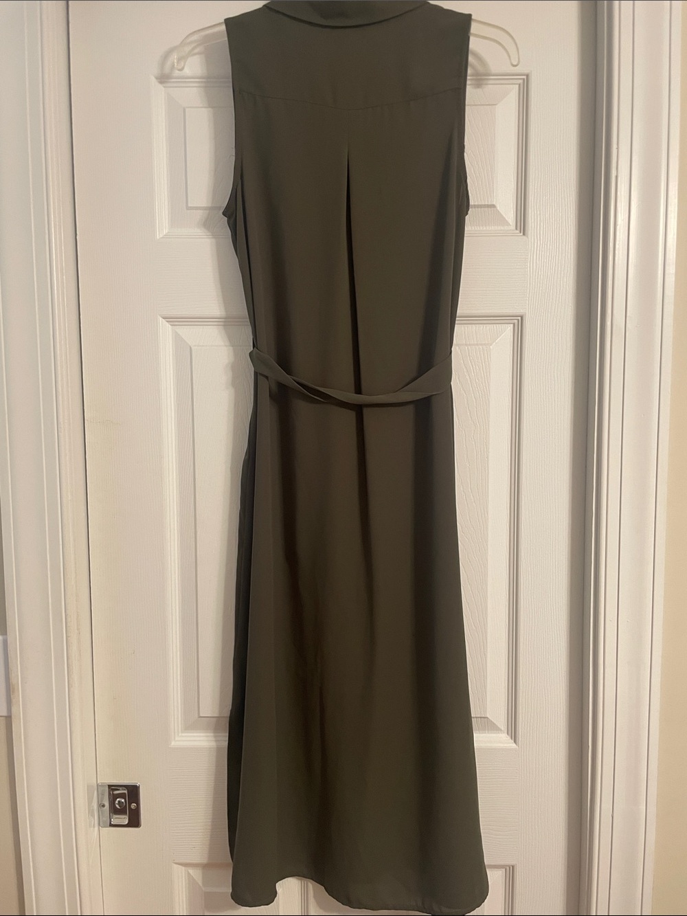 Who What Wear Olive Midi Dress - Picture 3 of 4